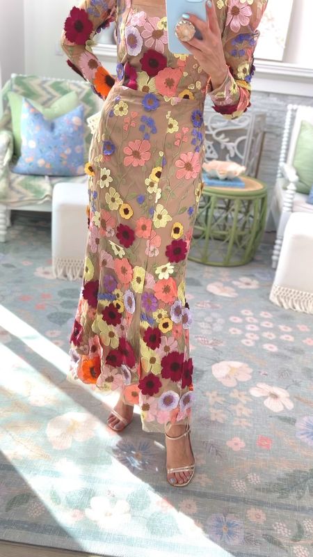 This gorgeous appliqué dress is part of the Saks friends and family sale. Through March 28th. 🌸

#LTKwedding #LTKsalealert #LTKstyletip