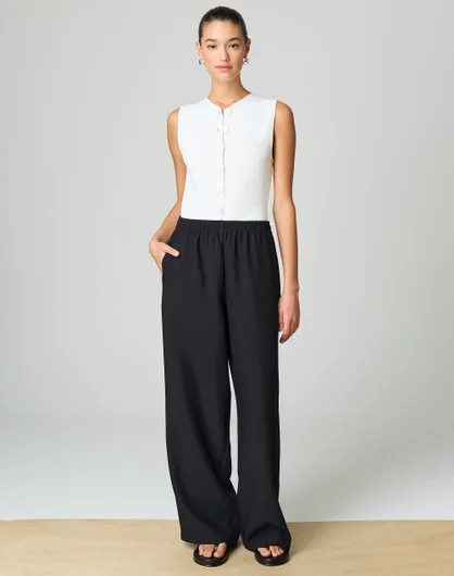 Elastic Waist Relaxed Leg Pant | Glassons (Australia)