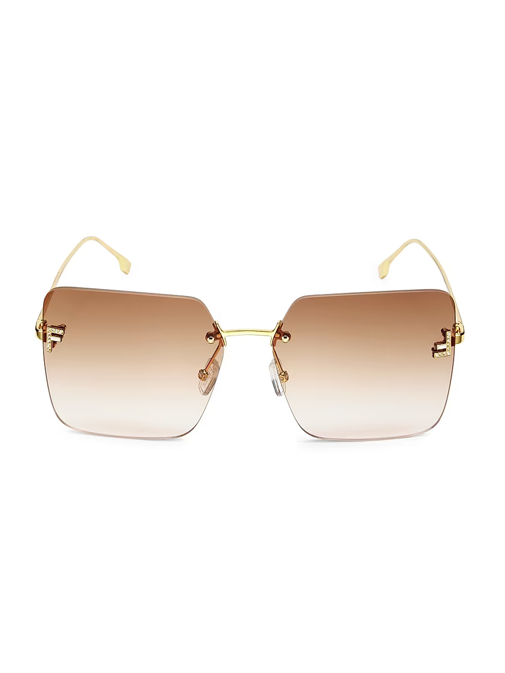 Fendi 59MM Square Sunglasses | Saks Fifth Avenue