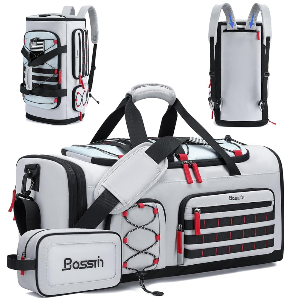 Bosstin Gym Bag for Men & Women, 45L Travel Duffle Sports Duffel Bag Gym Weekender Overnight Back... | Amazon (US)