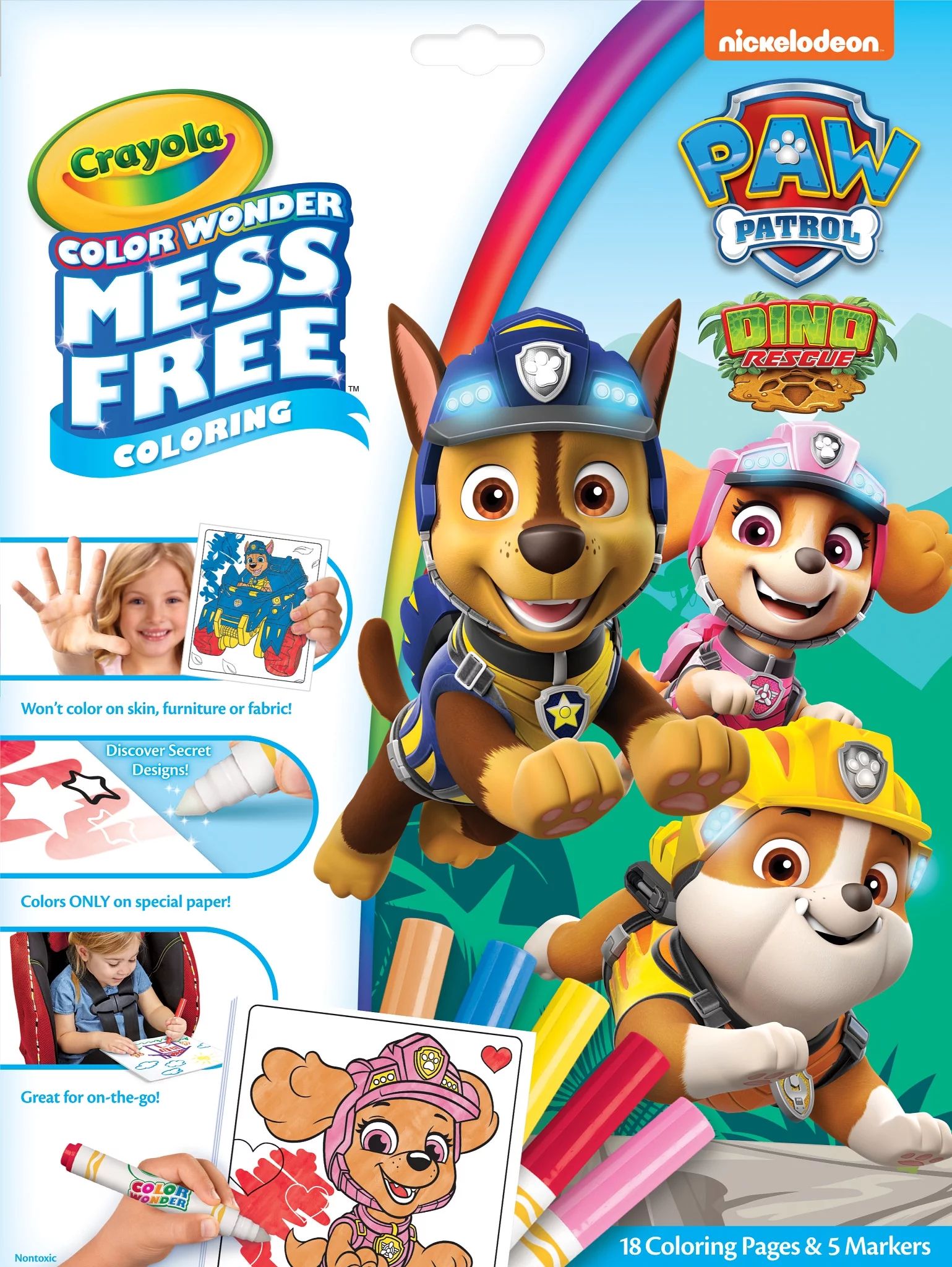 Crayola Color Wonder Paw Patrol Dino Rescue, Stocking Stuffers for Toddlers, 18 Pgs, Beginner Chi... | Walmart (US)
