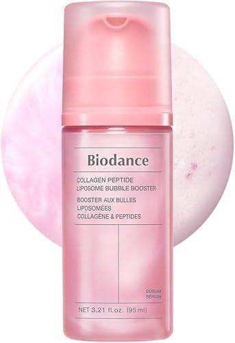 BIODANCE Collagen Peptide Lipsome Bubble Booster, Micro-Bubble Foam Essence for Elasticity and Plumping, Hydration & Skin Prep Boost, Korean Skin Care | 3.21 fl.oz | Amazon (US)
