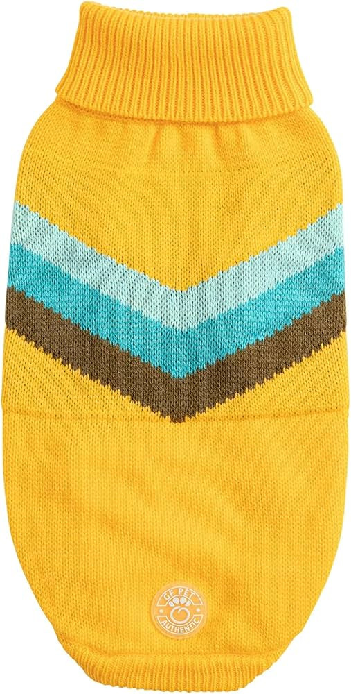GF Pet Yellow Alpine Dog Sweater, Medium | Amazon (US)