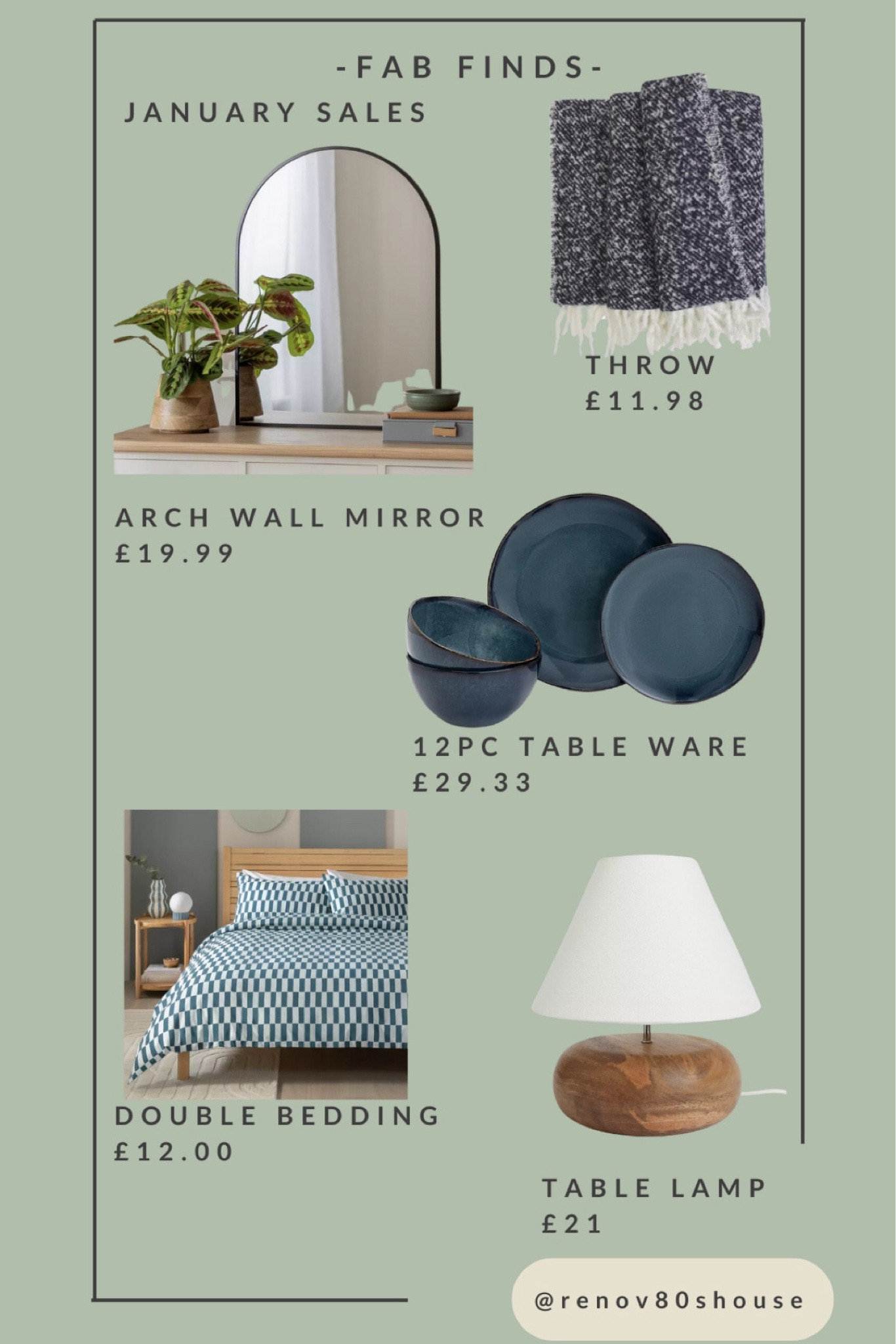 - FAB FINDS -
January sales 
Habitat has a beautiful Homeware collection and lots of it is currently reduced so grab yourself a bargain! 

#LTKhome #LTKuk #LTKsale