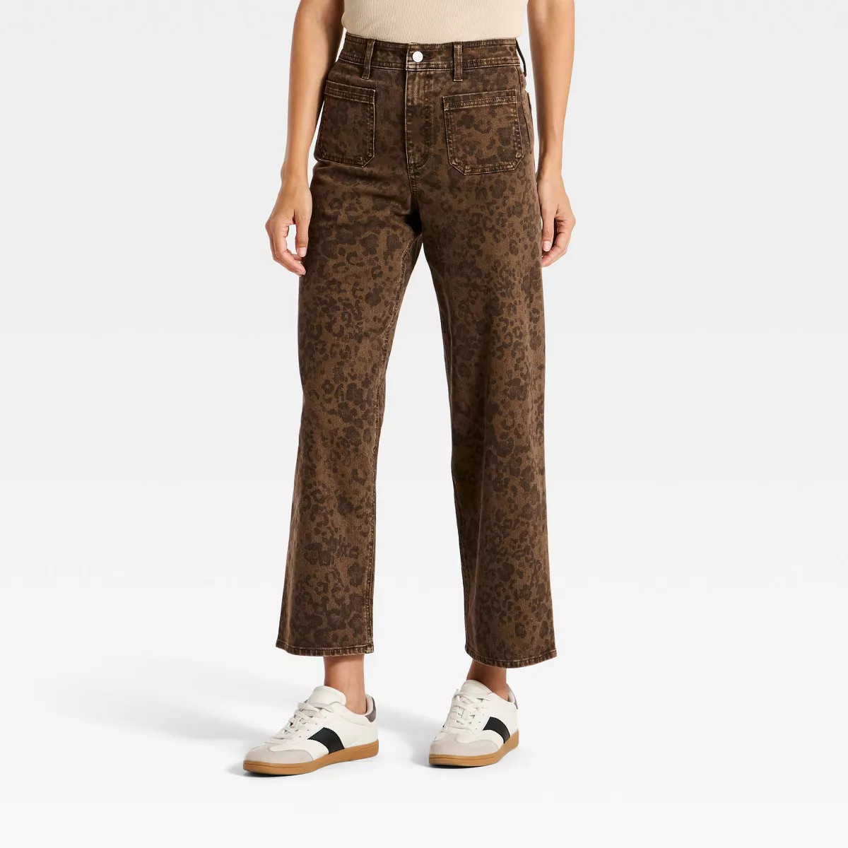 Womens's Highest-Rise Sailor Straight Jeans - Universal Thread™ Brown 0 | Target