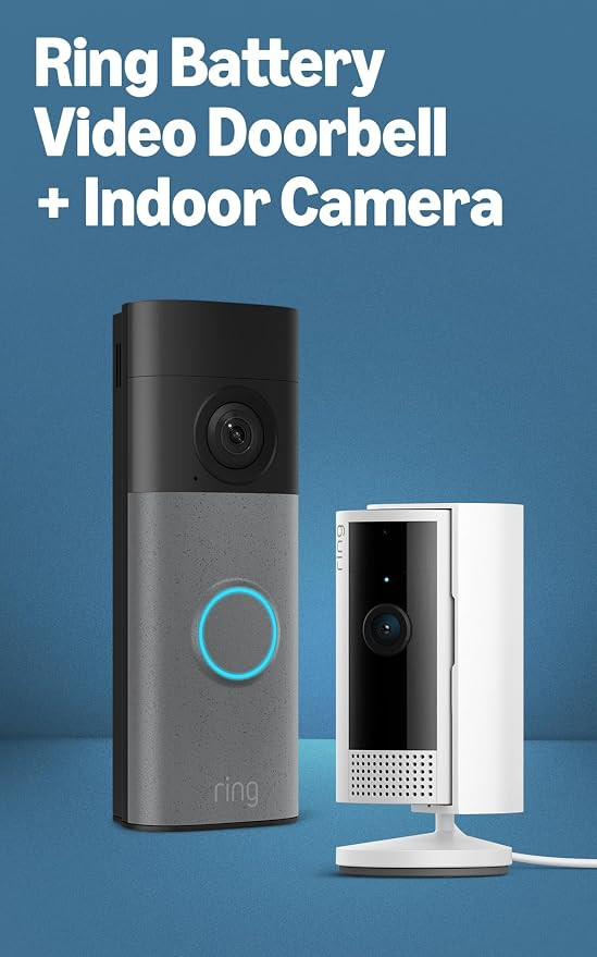 All-new Ring Battery Video Doorbell + Ring Indoor Camera | Amazon (UK)