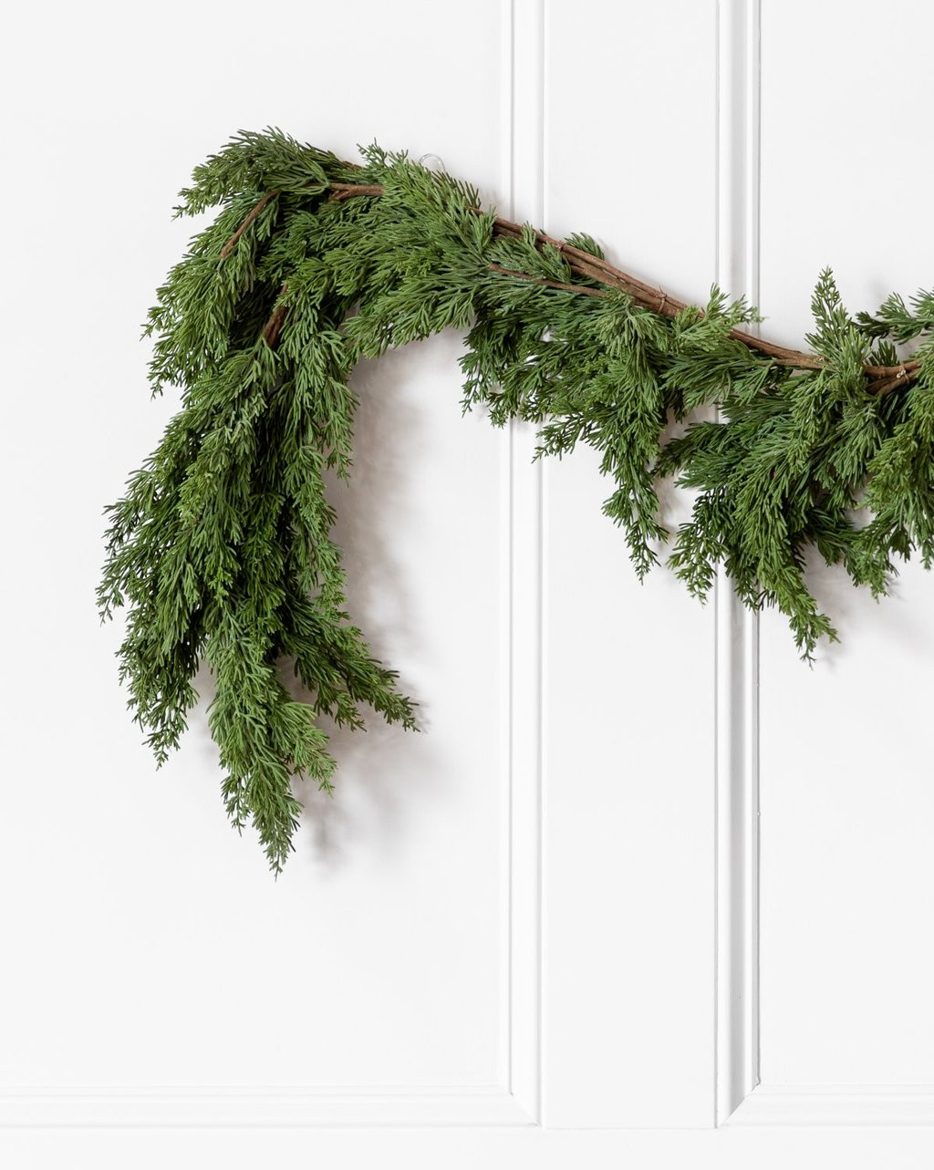 Coming Soon: Faux Winter Evergreen 6’ Garland | McGee & Co.