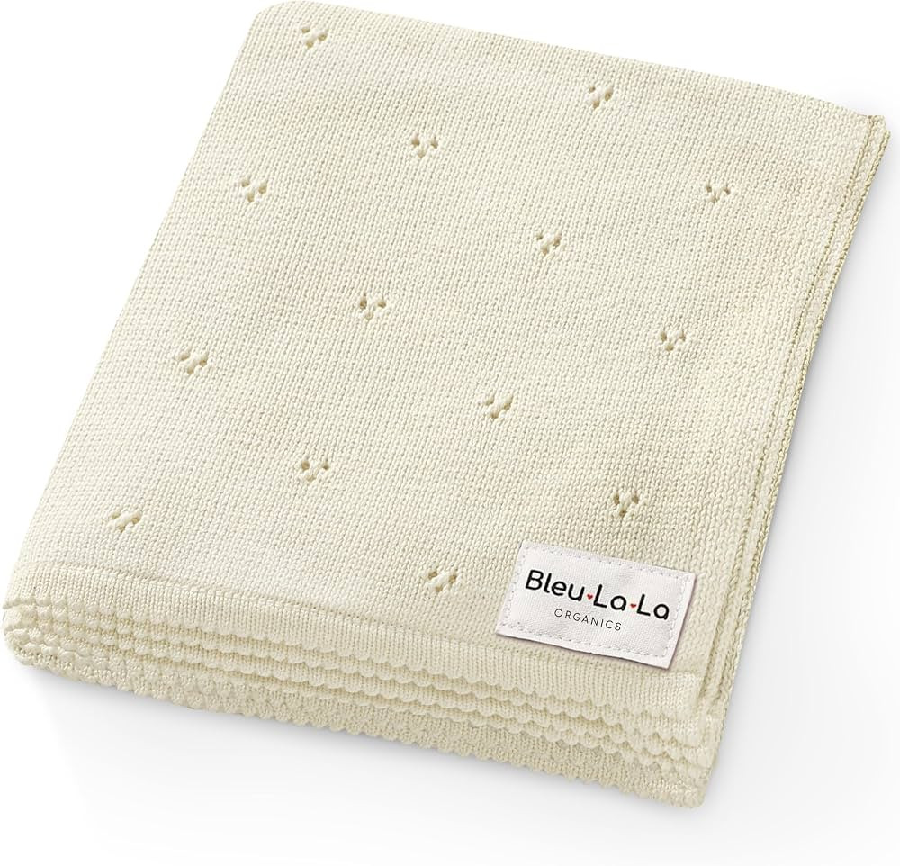Organic Unisex Pointelle Receiving Swaddle Blanket for Boys & Girls - 100% Luxury Organic Soft Co... | Amazon (US)
