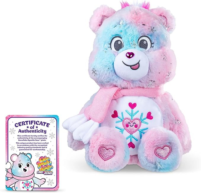 Care Bears - Collector Edition 14" Snowflake Sparkle Bear - Medium Size Plush - Soft, Huggable Pl... | Amazon (US)