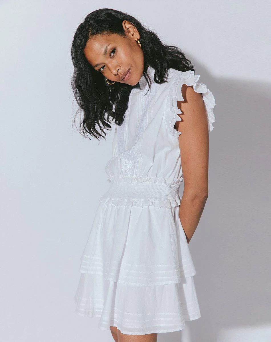 Shop the Versailles Mini Dress White | Cleobella | Cleobella LLC