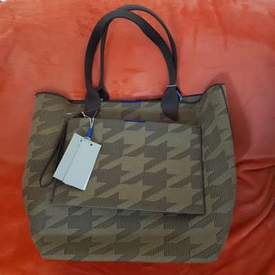 Rothy's Limited Edition Dark Camel Houndstooth Tote Bag and Wristlet Bundle | eBay US