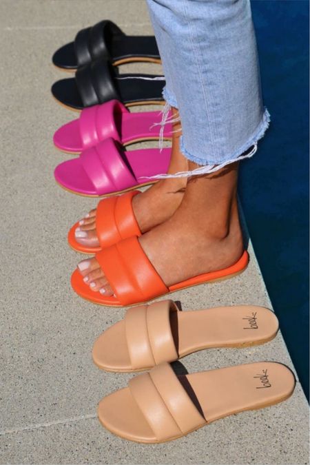 These are the most stunning, comfy and classic sandals ever. I have 3 colors. Get your normal size. 

#LTKstyletip