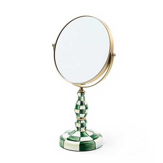 Emerald Check Vanity Mirror | MacKenzie-Childs