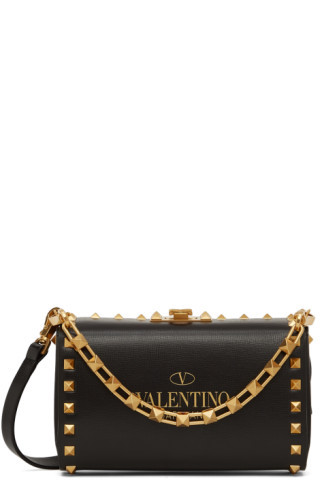 Black Rockstud Alcove Clutch | SSENSE