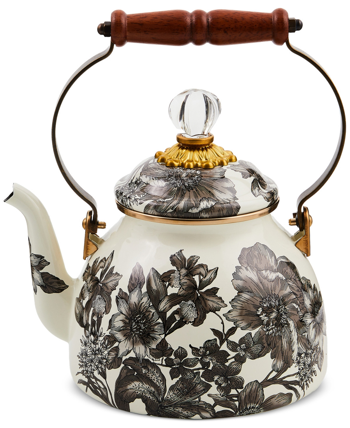 Mackenzie-Childs Sterling English Garden 2-Qt. Tea Kettle - Multi | Macy's
