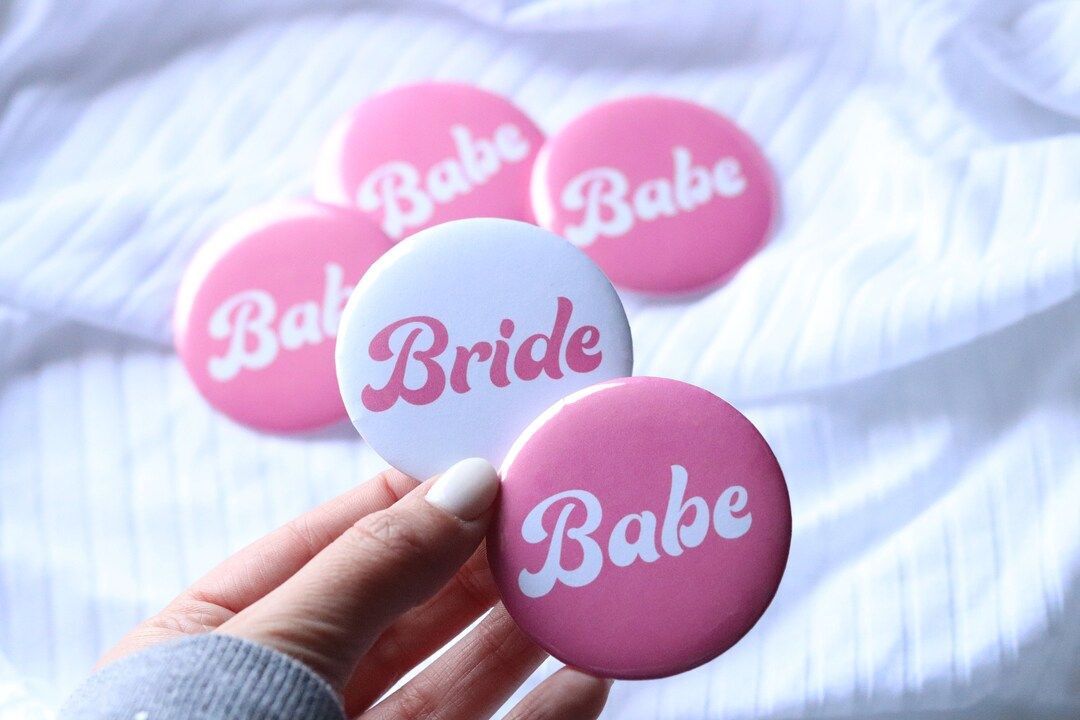 Bride Babe Buttons  Bride Babe Bachelorette Pins  Bride Babe - Etsy | Etsy (US)