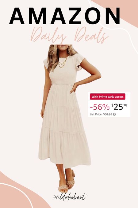 Amazon daily deal - 56% off today!

Spring fashion, summer fashion, spring outfit, summer outfit, vacation outfit, resort wear, Amazon fashion, affordable fashion, dress

#LTKfindsunder50 #LTKstyletip #LTKsalealert