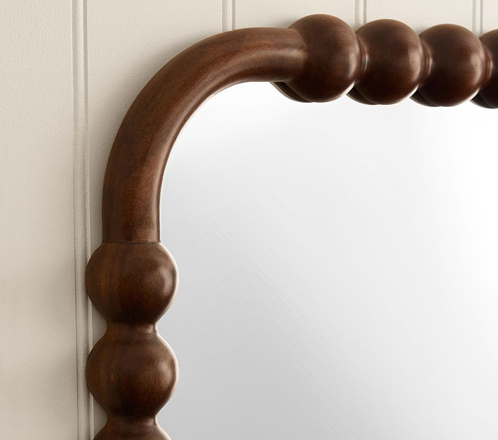 Chris Loves Julia Turned Wood Mirror (35" x 23") | Pottery Barn Kids