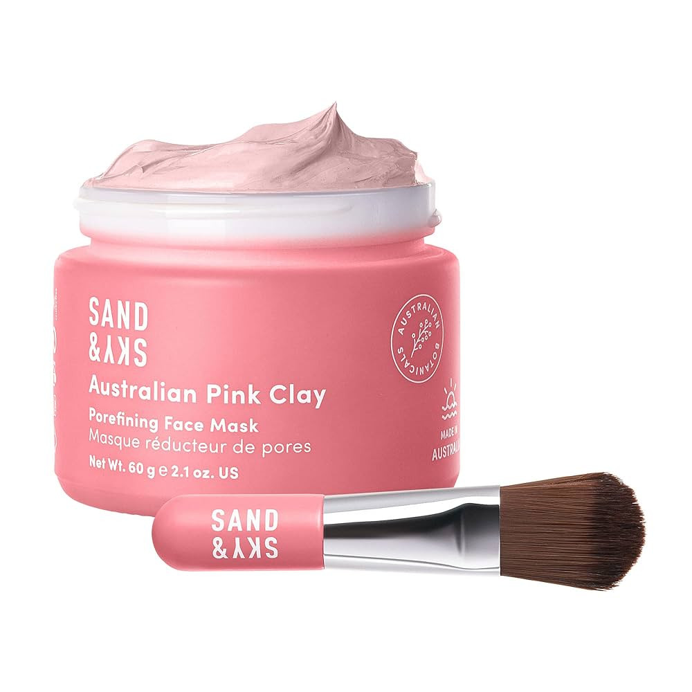 Sand & Sky Australian Pink Clay Detoxifying Face Mask with Vitamin C & Antioxidants - Pore Cleari... | Amazon (US)