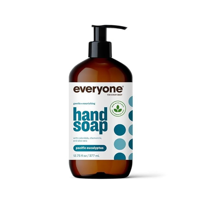 Everyone Liquid Hand Soap, 12.75 Ounce (Pack of 1), Pacific Eucalyptus, Plant-Based Cleanser with... | Amazon (US)