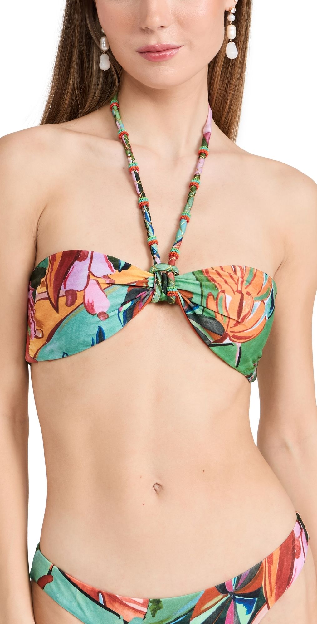 FARM Rio Banana Foliage Bikini Top | Shopbop | Shopbop
