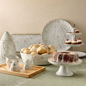 St. Jude Holiday Skiers Stoneware Serveware Collection | West Elm (US)