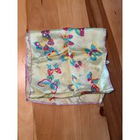 Vintage Butterfly Yellow Scarf/Made in Japan Scarf/Retro Scarf/Boho Scarf/Vintage Head Scarf | Etsy (US)