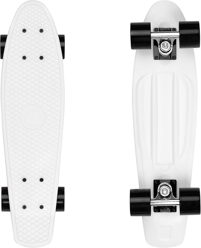 Retrospec Quip Mini Cruiser Skateboard 22.5" Classic Retro Plastic Cruiser Complete Skateboard wi... | Amazon (US)