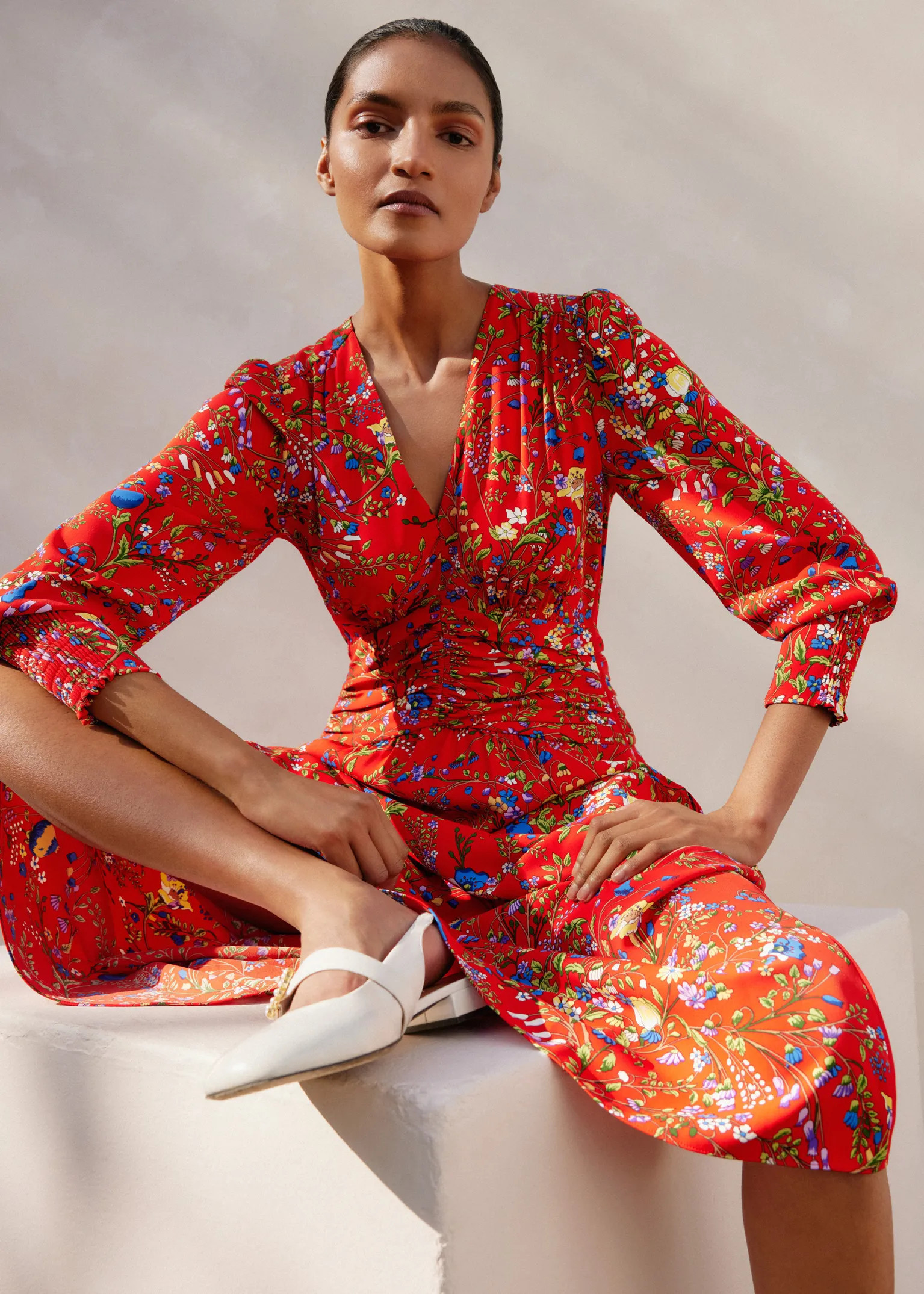 Bluebell Print Midi Dress | ME+EM US