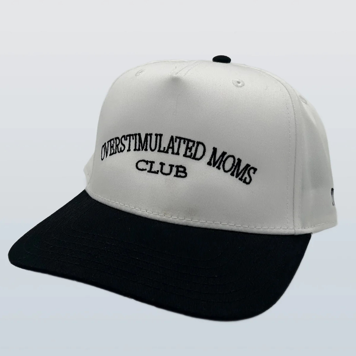 TCF Overstimulated Moms Club White/Black | Riverbed Threads