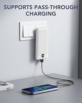 VRURC Portable Charger Built-in Cables and AC Wall Plug, USB C Power Bank 10000mAh, [2023 Upgrade... | Amazon (US)