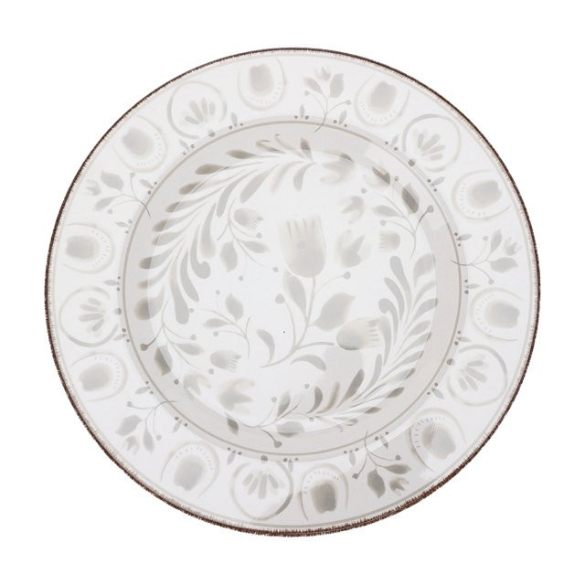 Better Homes & Gardens 11-inch Round Bamboo Melamine Dinner Plate, Grey | Walmart (US)