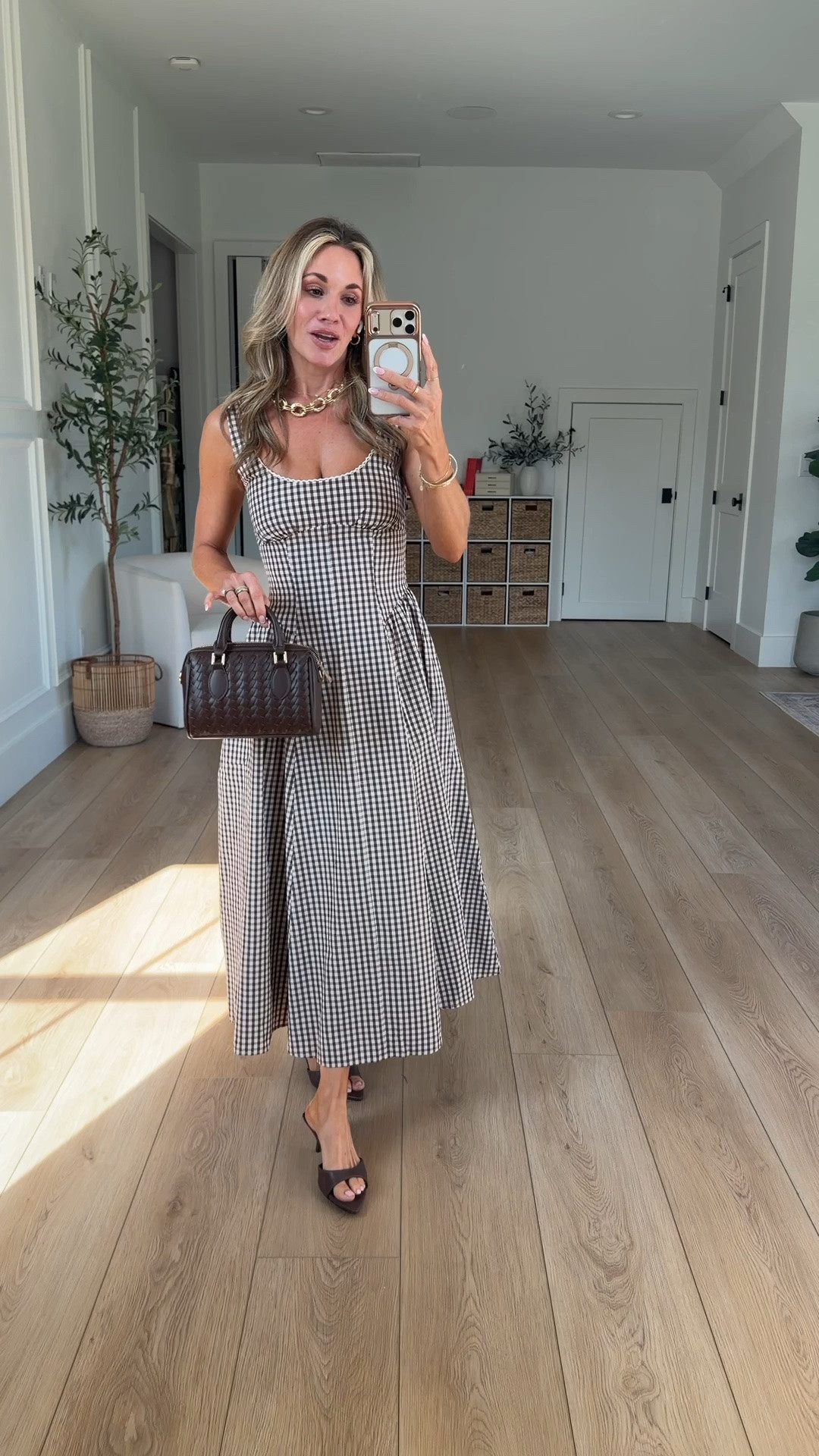 my absolute favorite dress ever! the bra free collection from Abercrombie is just 👏🙌 
loving this brown gingham for fall. so easy to throw a cardigan over your shoulders for cooler weather!

#LTKSeasonal #LTKPetite #LTKootd