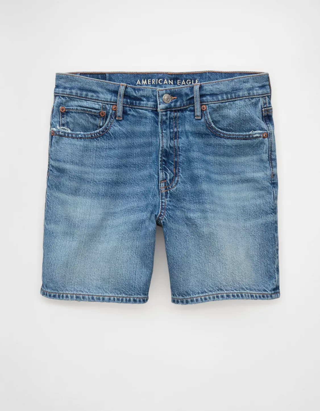 AE 6" Strigid Super High-Waisted Relaxed Denim Short | American Eagle Outfitters (US & CA)