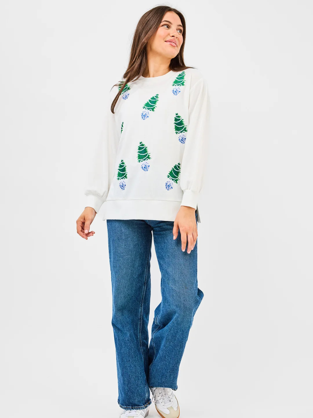 Lakelyn Sweatshirt | Blue Trees | Mary Square