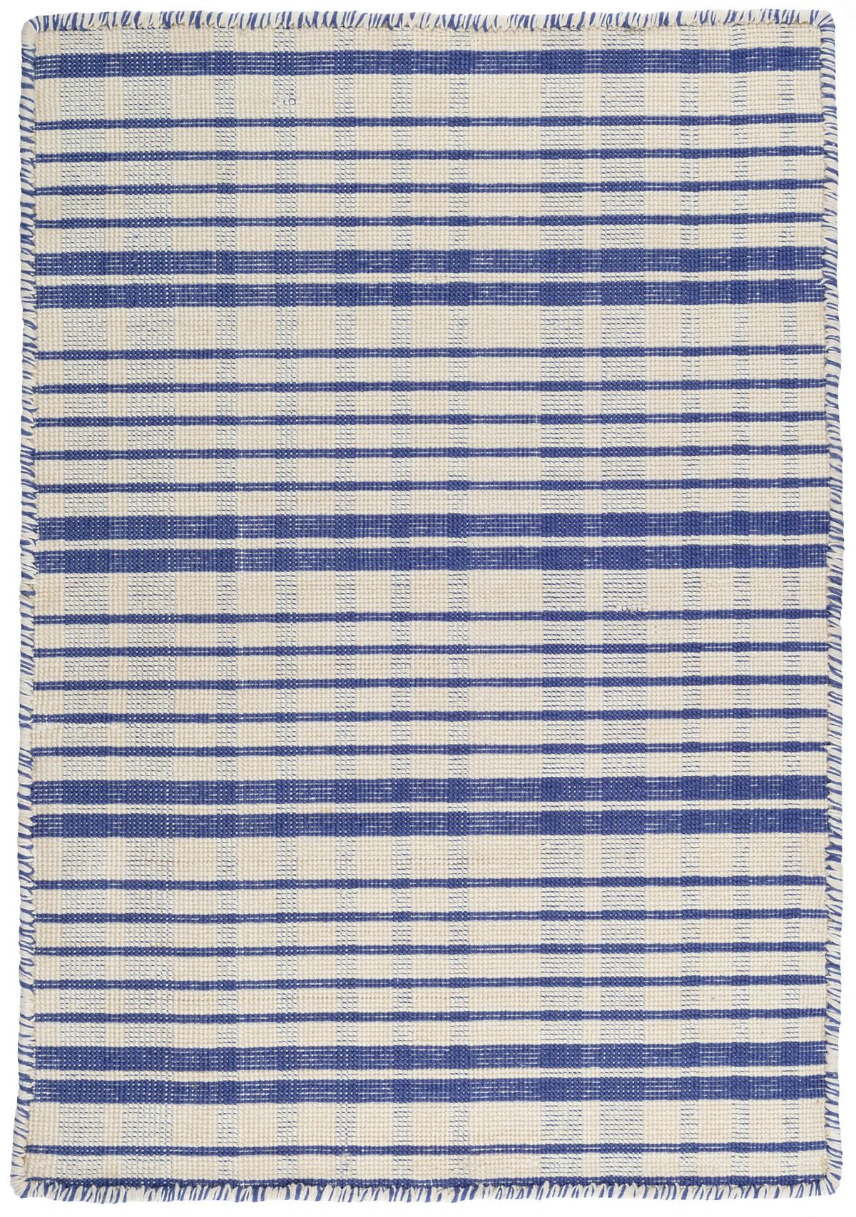 Guilford Cobalt Woven Cotton Rug | The Outlet | Annie Selke