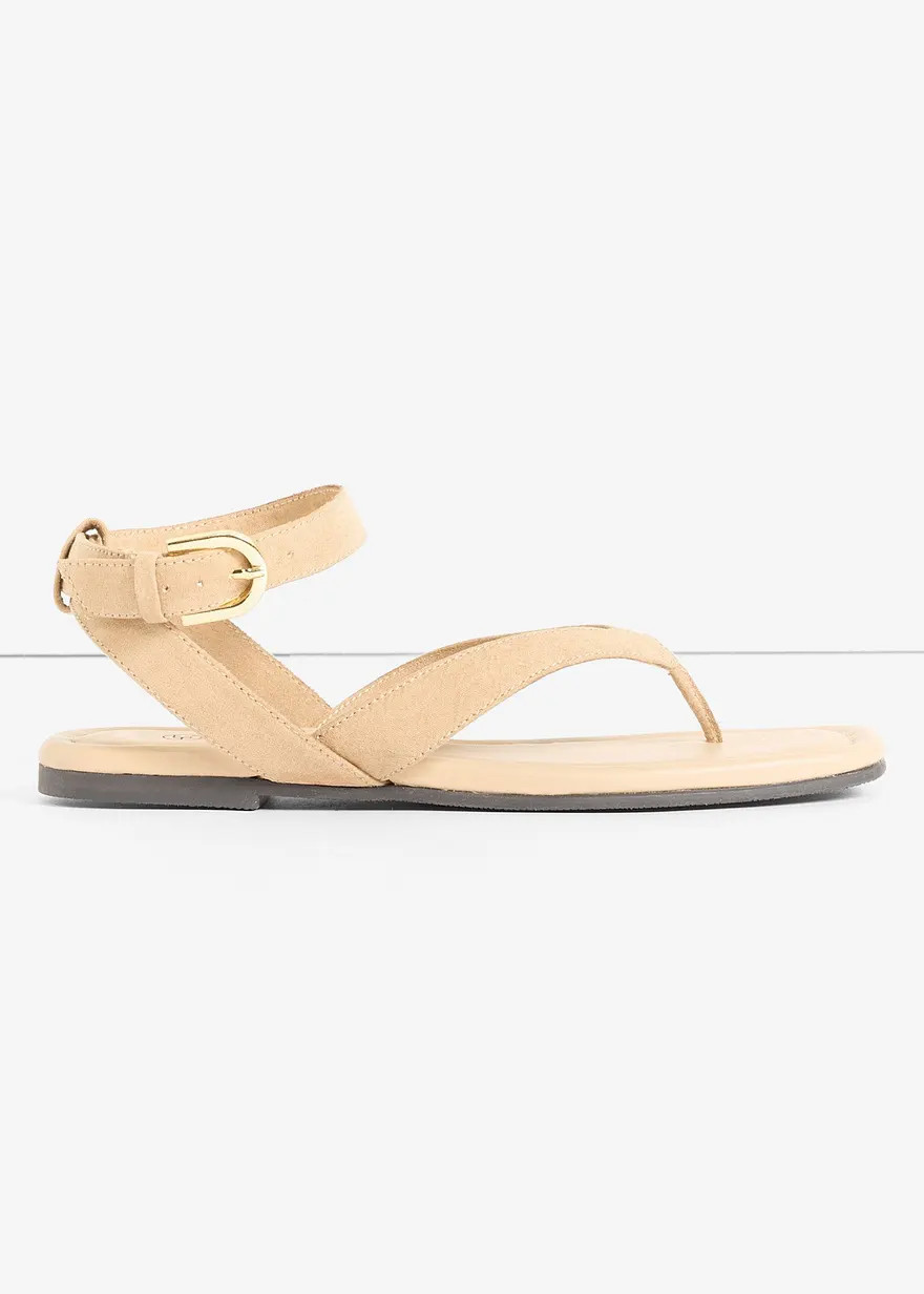 Sch\u00f6ne Zehenstegsandale f\u00fcr den Sommer - beige - Damen | bonprix | Bonprix DE