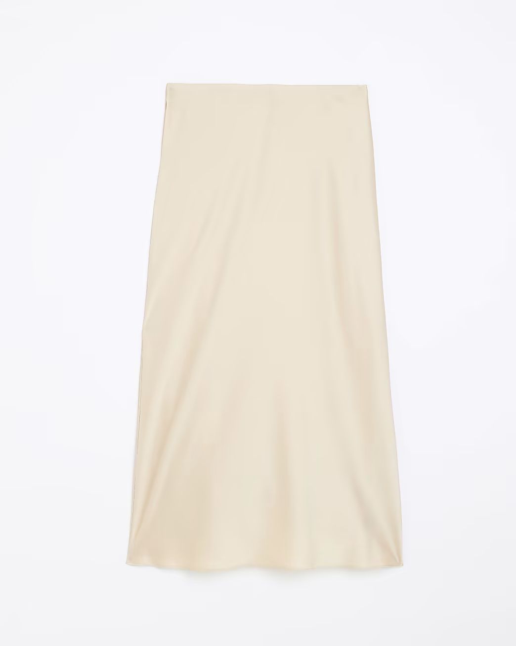 Beige satin maxi skirt | River Island (UK & IE)