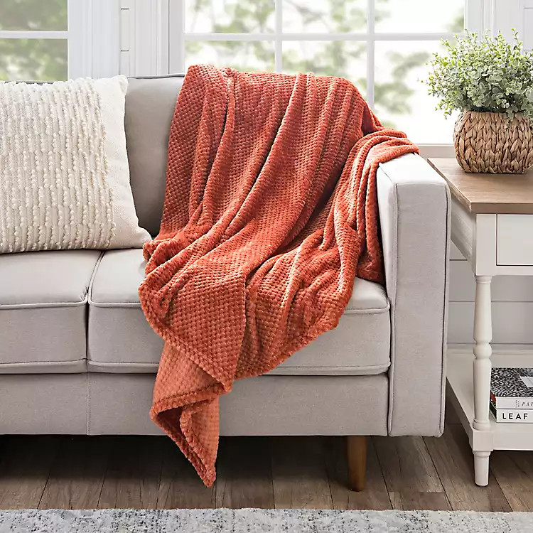 Chili Red Heavenly Bubble Throw | Kirkland's Home