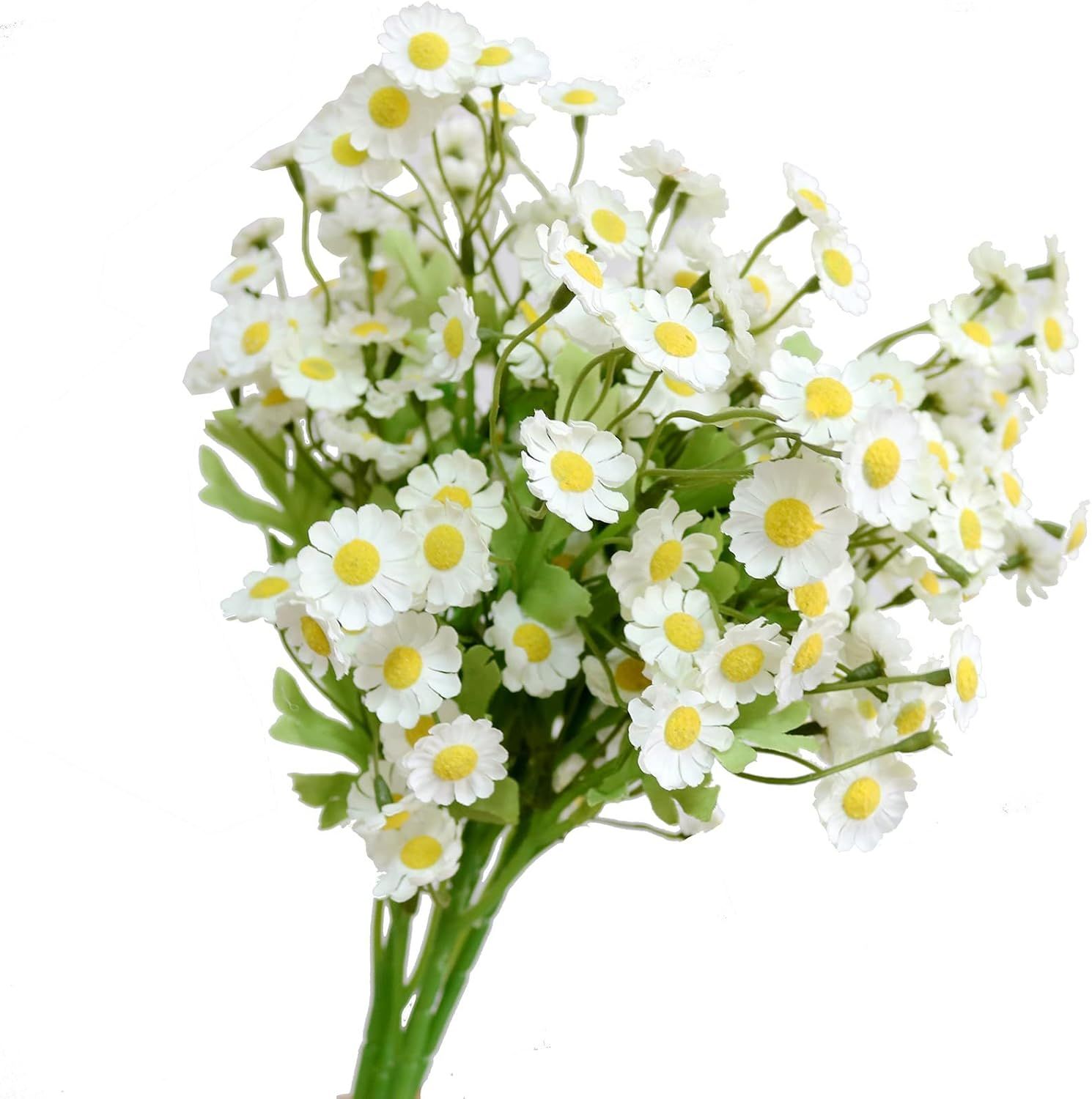 ELYJHYY Artificial Daisy Flowers Silk Fake Chamomile Flowers Stem Small Daisy for Wedding Home Ta... | Amazon (US)