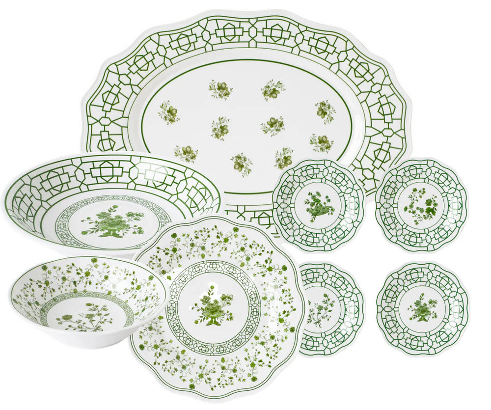 Spring Green Melamine Dinnerware Collection | The Enchanted Home