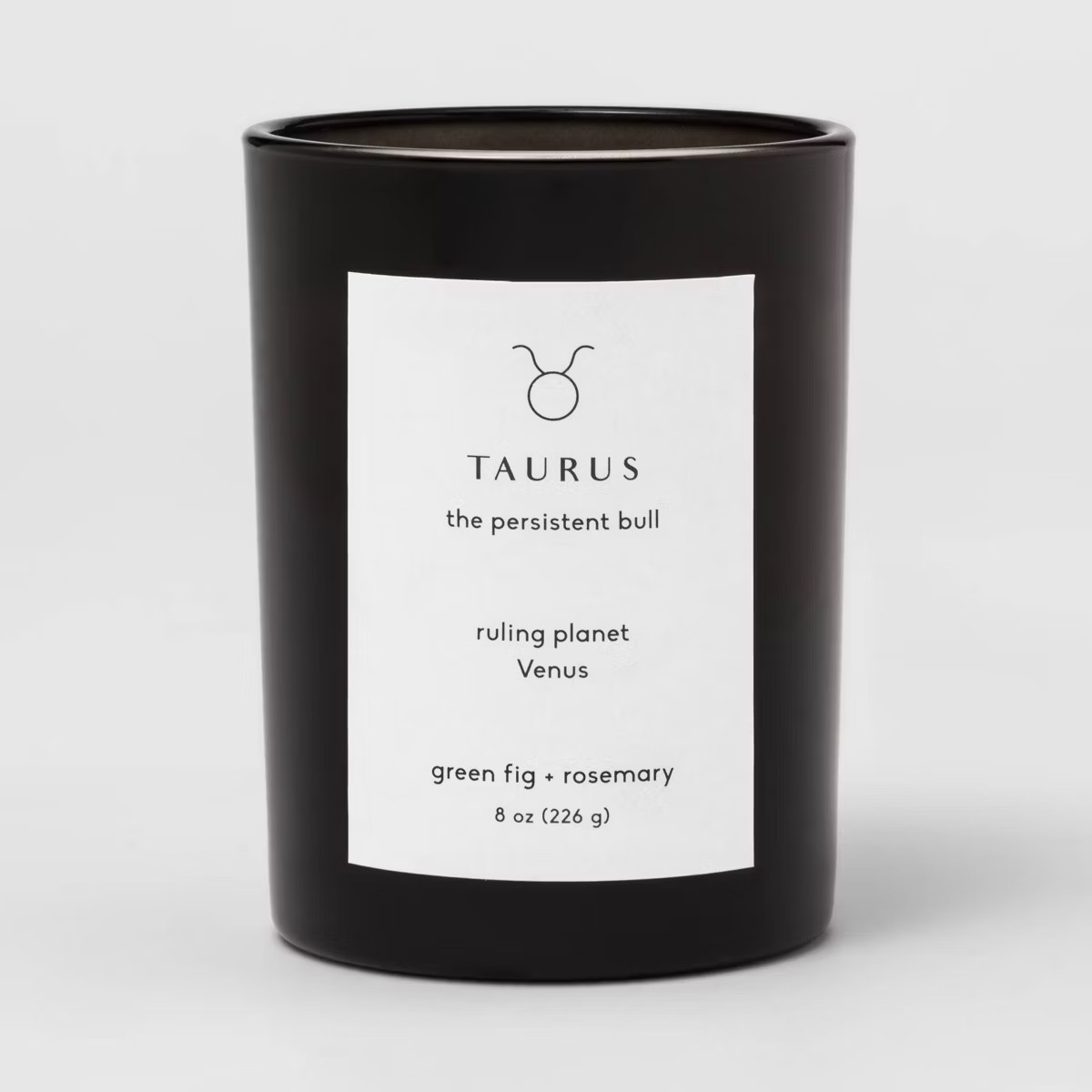 8oz Glass Jar Zodiac Candles Black - Threshold™ | Target