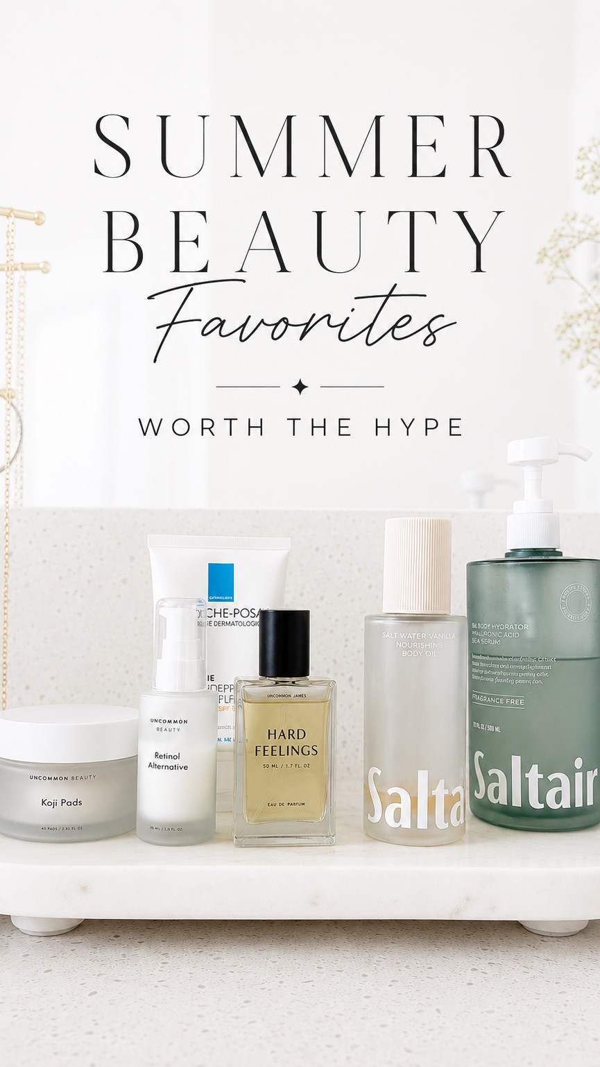 🤍✨ These are the beauty products I’ve been reaching for on repeat this summer—from brightening dark spots and protecting my skin to smelling amazing all day. Every single item in this roundup has earned a permanent spot on my vanity.

Save this post for your next beauty restock and follow me for luxury finds, everyday favorites, and home + beauty recommendations that are actually worth the money.

Summer skincare • Beauty favorites • Glowing skin • Morning skincare routine • Affordable luxury • Clean girl aesthetic • Beauty must-haves • Skincare routine • Amazon beauty • LTK creator

#LTKmorningroutine #LTKselfcare #LTKgrwm