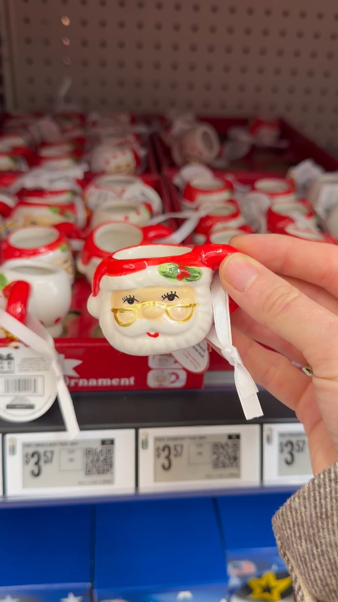 Mini Santa mug Christmas ornament! Christmas ornament. Collected Christmas. Santa ornament. Christmas finds. Walmart Christmas. 

#LTKHome #LTKFindsUnder50 #LTKHoliday