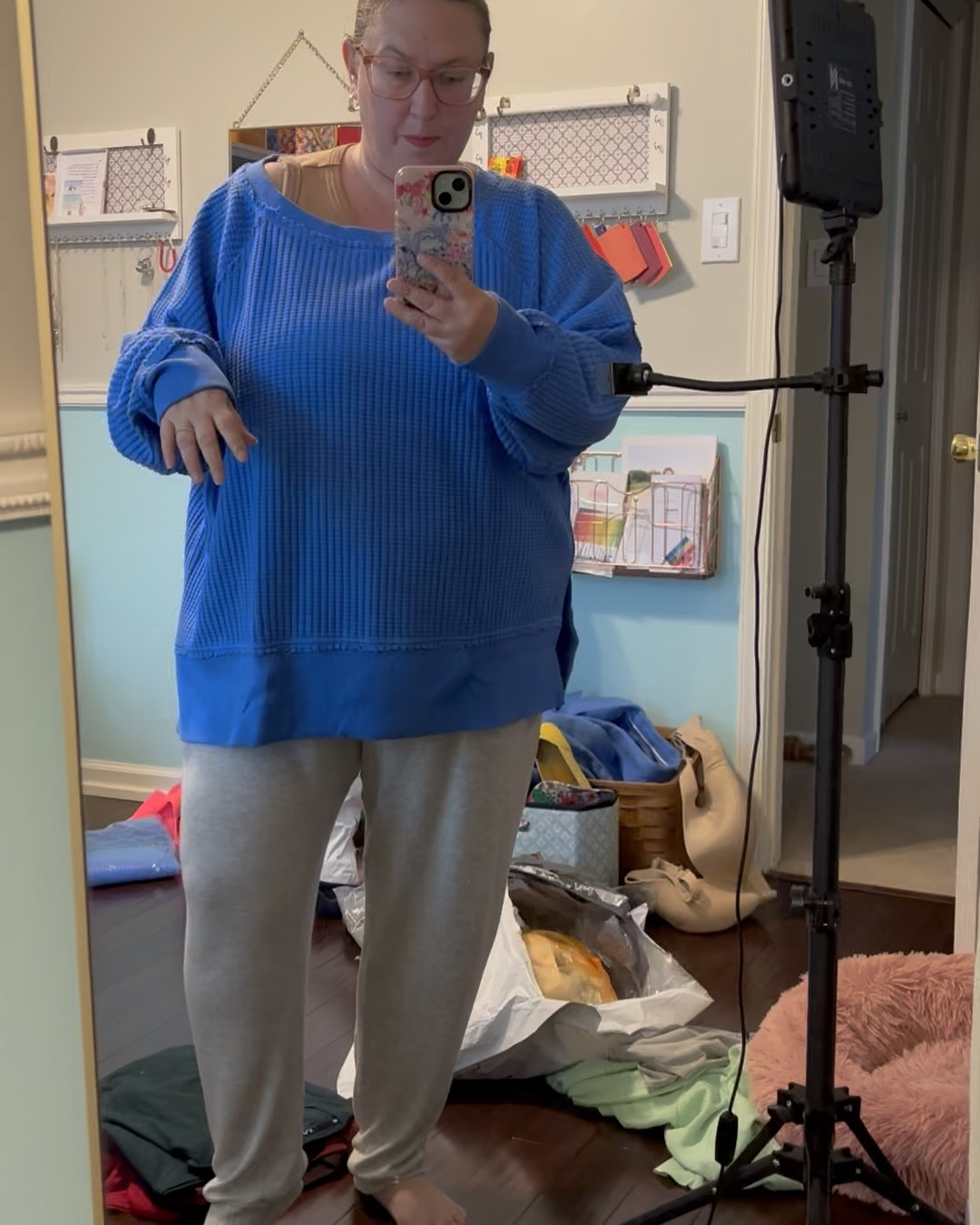 I sized down 2 (wearing a L) because it’s big and oversized. This is a great light spring color. 

I also ordered it in bright pink. 

I linked the shirts I got Dan too! 

#LTKPlusSize #LTKGiftGuide #LTKSaleAlert
