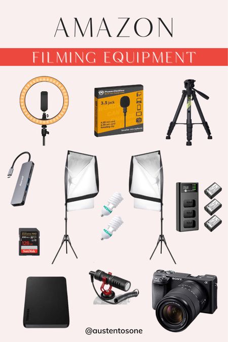 All of my filming equipment from Amazon! From lighting to camera this is a must have list of filming gear for Prime Day

#LTKunder100 #LTKxPrimeDay #LTKsalealert