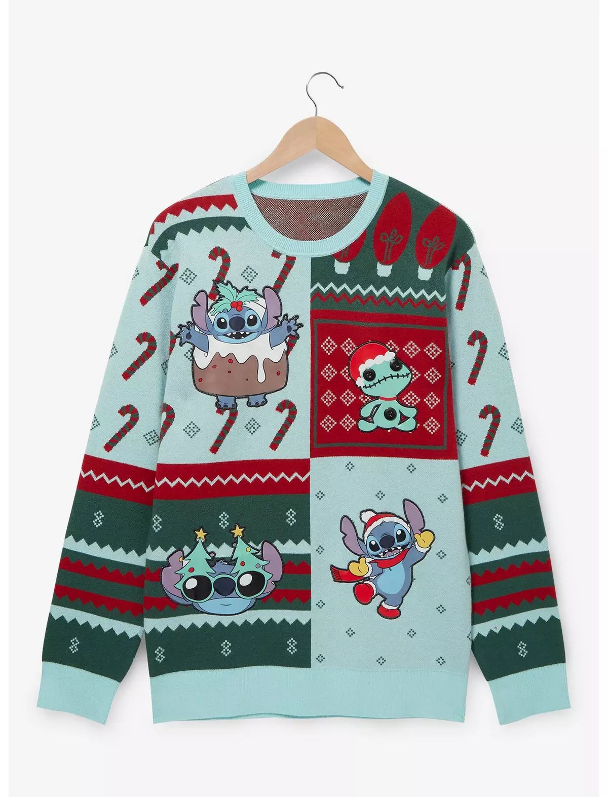 Disney Lilo & Stitch Holiday Stitch Portraits Sweater - BoxLunch Exclusive | BoxLunch