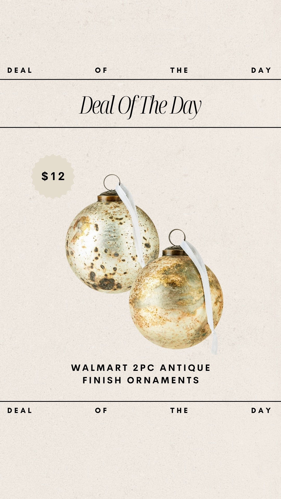 Deal of the Day - Walmart 2pc Antique Finish Ornaments // only $12!

walmart christmas, walmart ornaments, walmart finds, walmart holiday, affordable christmas decor, budget friendly christmas decor 

#LTKHoliday #LTKSeasonal #LTKHome