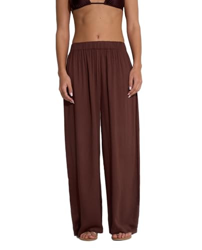 Gottex Beach Life High Waist Beach Pant Cover-Up - Elastic Band, Wide Leg Silhouette, Pairs with Satin Shore Robe Cover-Up | Amazon (US)