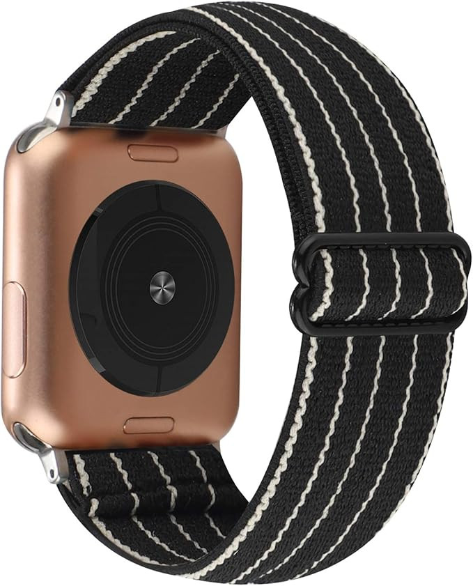 Adjustable Elastic Watch Band Compatible with Apple Watch 38mm 40mm, Nylon Stretchy Loop Bracelet... | Amazon (US)